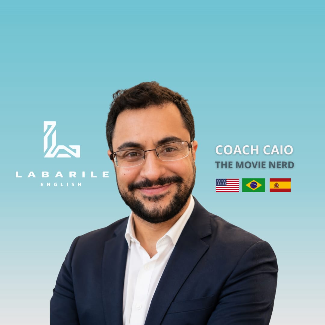 Portrait de Coach Caio, Language coach — Le Cinéphile chez Labarile English