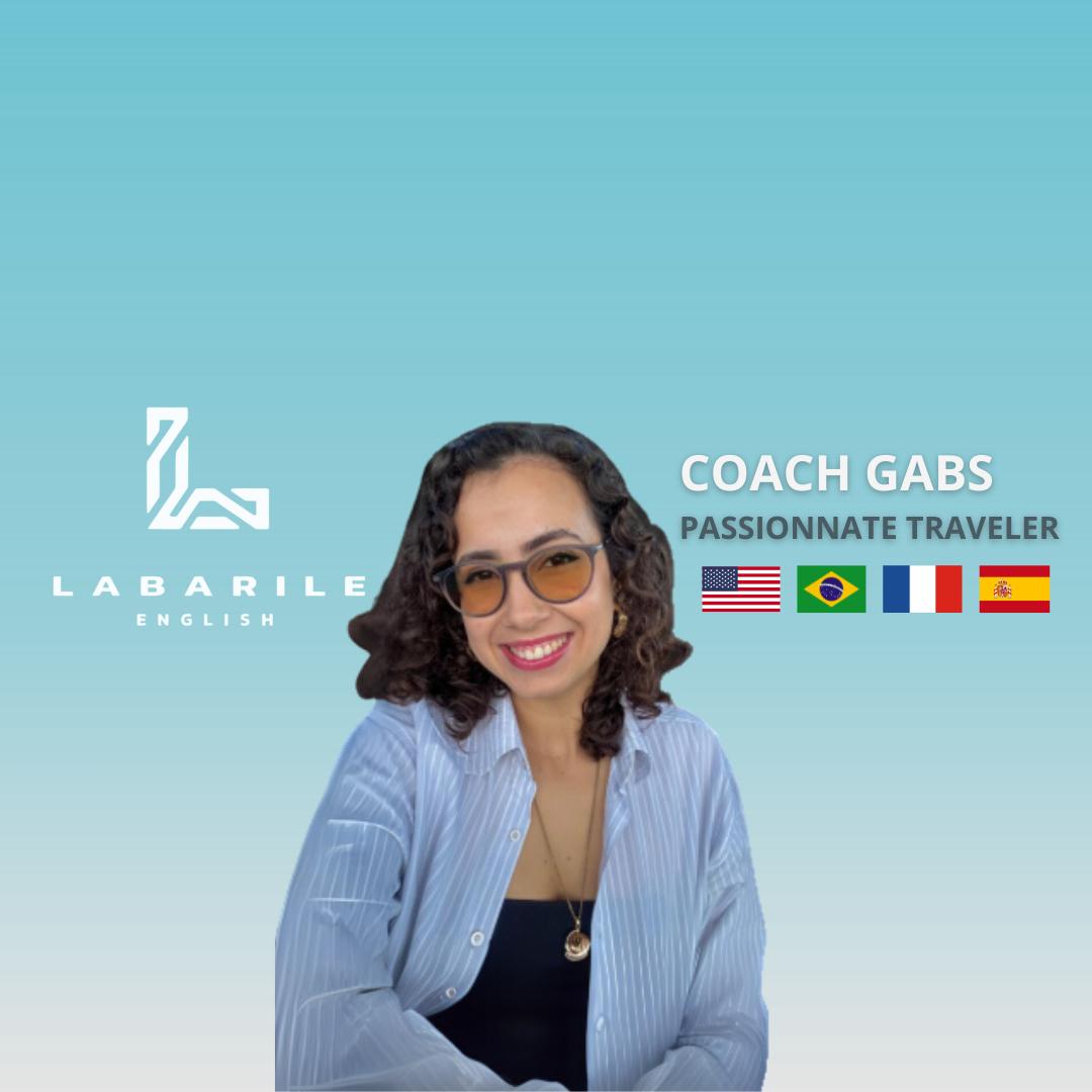 Portrait de Coach Gabs, Language coach — Voyageuse passionnée chez Labarile English