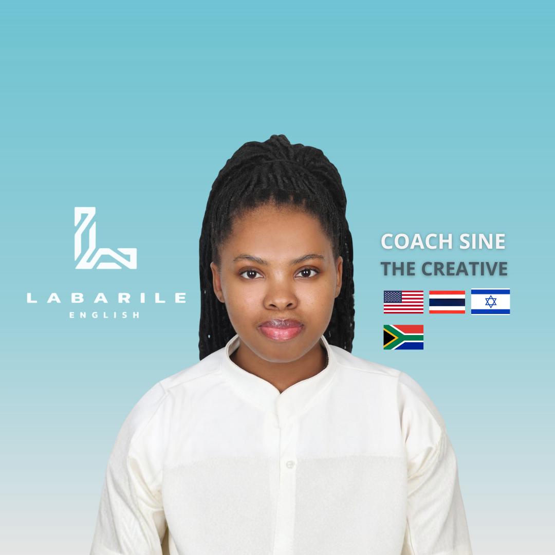 Portrait de Coach Sine, Language coach — La Créative chez Labarile English