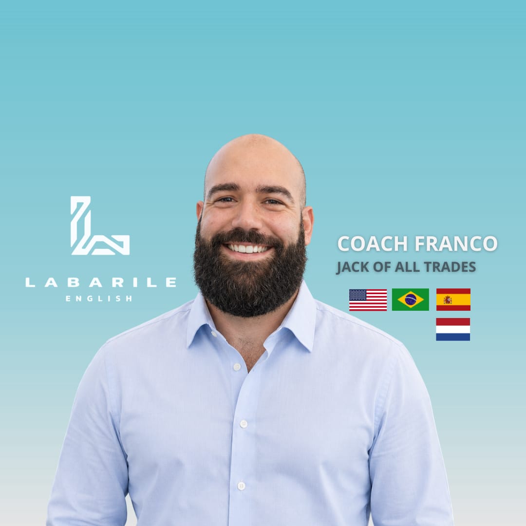 Portrait de Coach Franco, Language coach — Le Touche-à-tout chez Labarile English