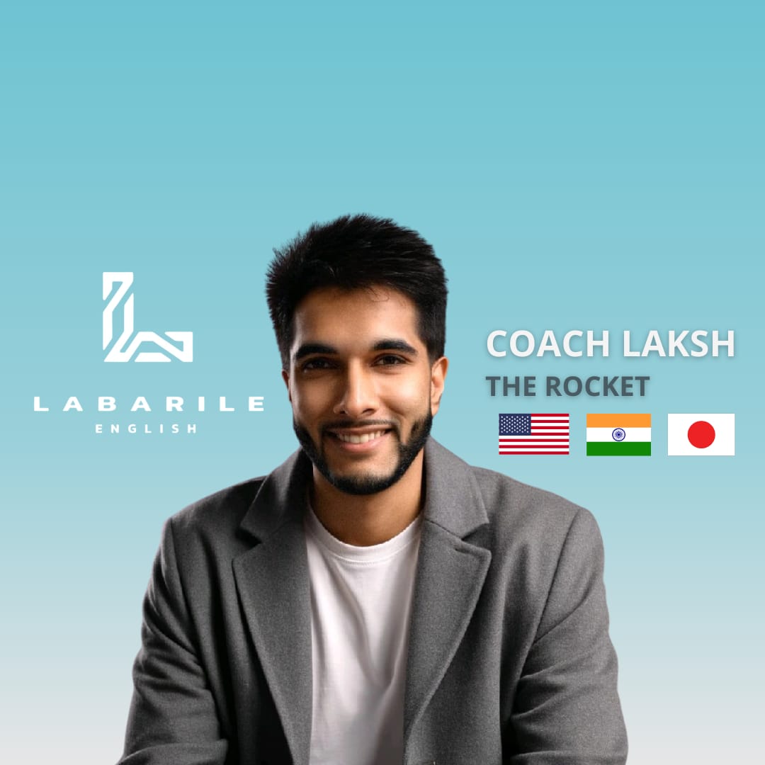 Portrait de Coach Laksh, Language coach — La Fusée chez Labarile English