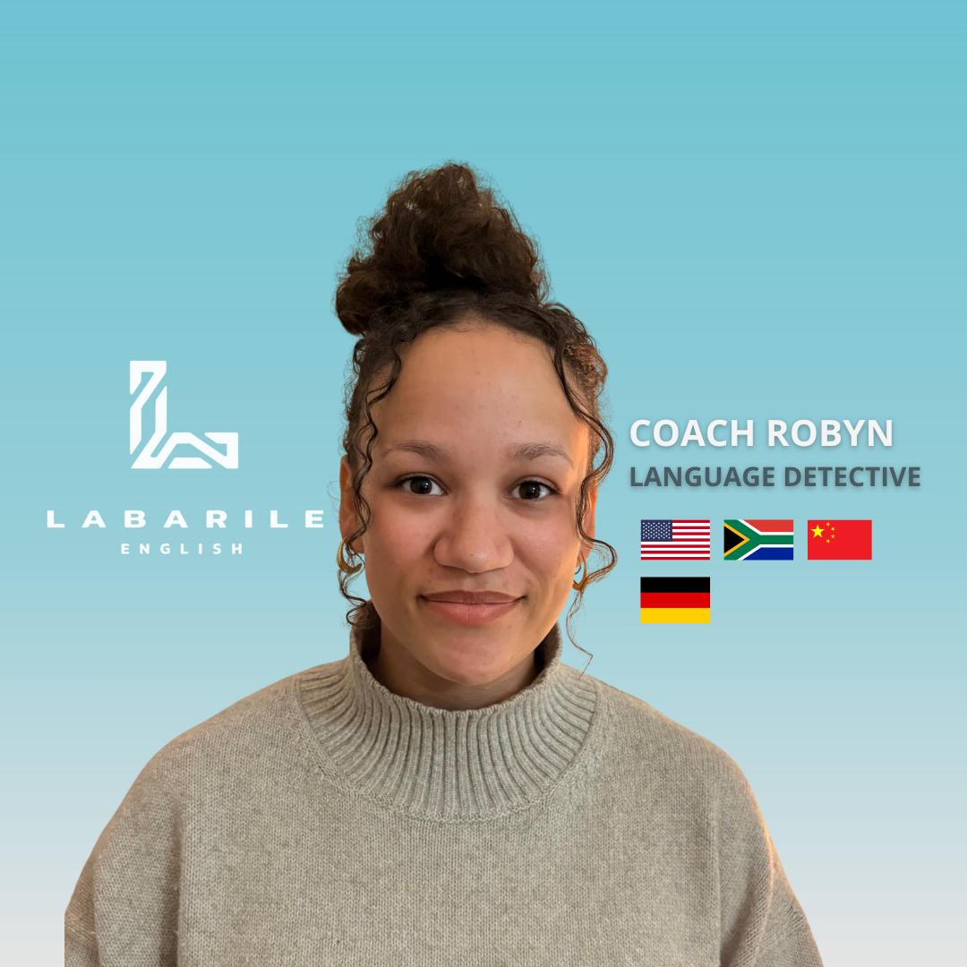 Portrait de Coach Robyn, Language coach — Détective des langues chez Labarile English